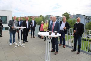 auf der Terrasse des Hermann-Memmel-Hauses